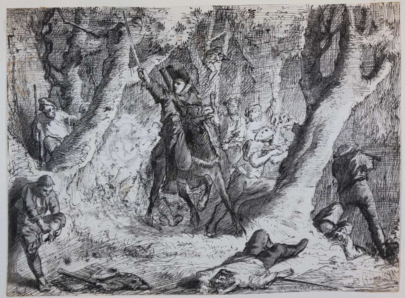 APELES MESTRES. Carlist-taistelu.