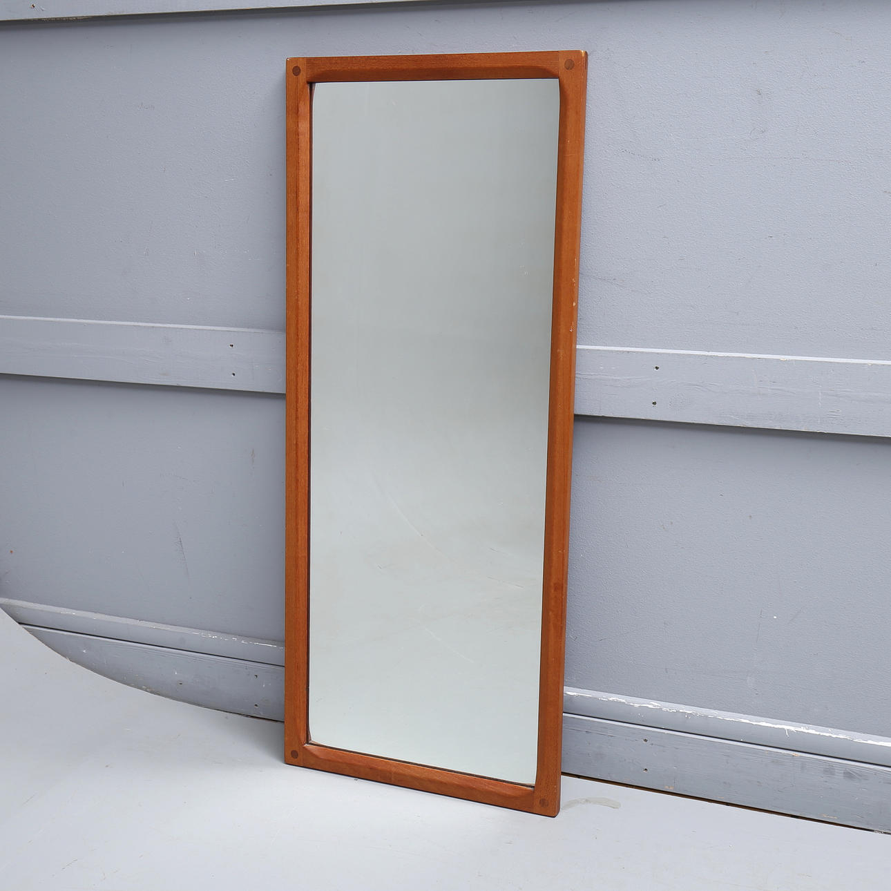 AKSEL KJERSGAARD. Mirror, teak, Odder, Denmark 1960s.