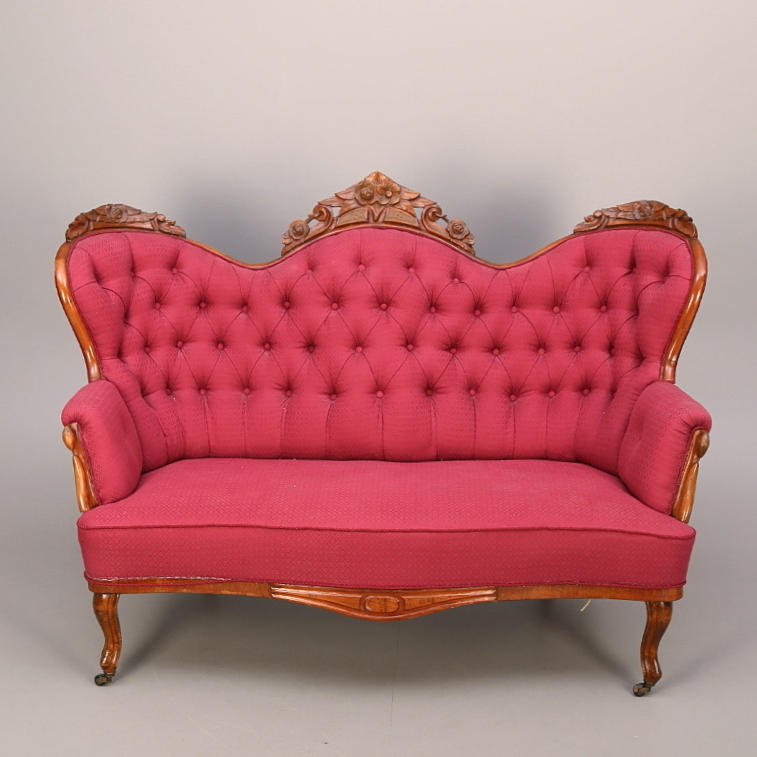 SOFFA, nyrokoko, 1800-talets andra hälft.