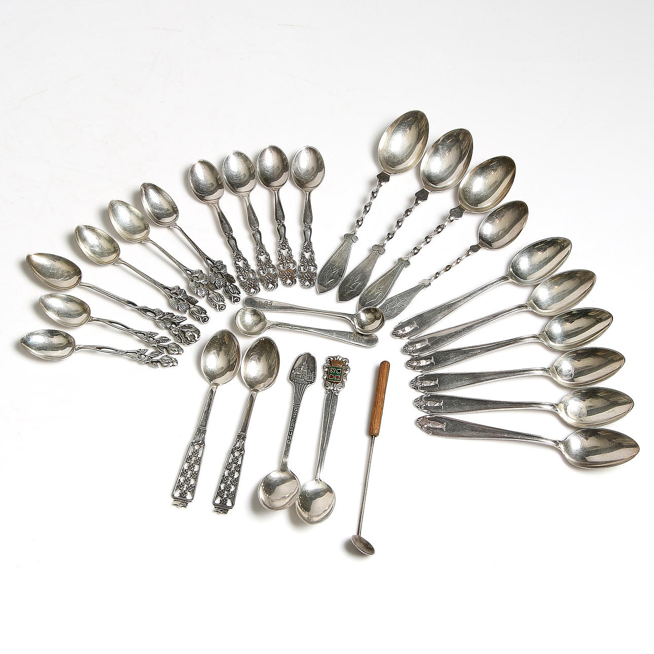 TESKEDAR, silver. 1900-tal. Vikt 250 gram.