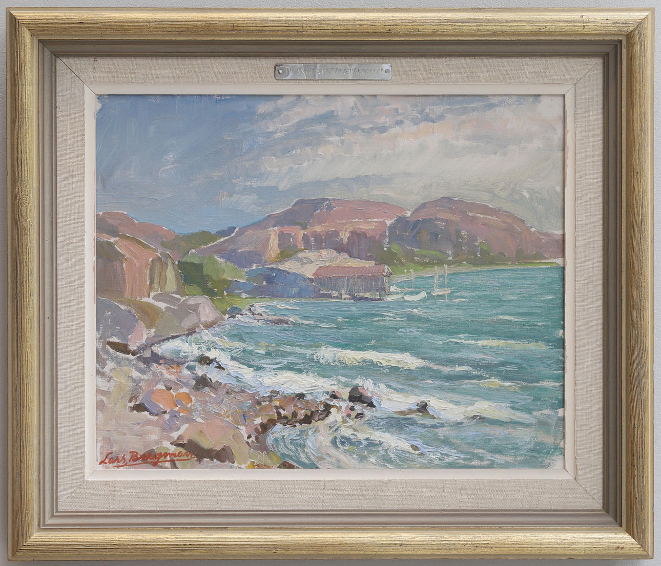 LARS BERGMAN. oil on canvas, signed.