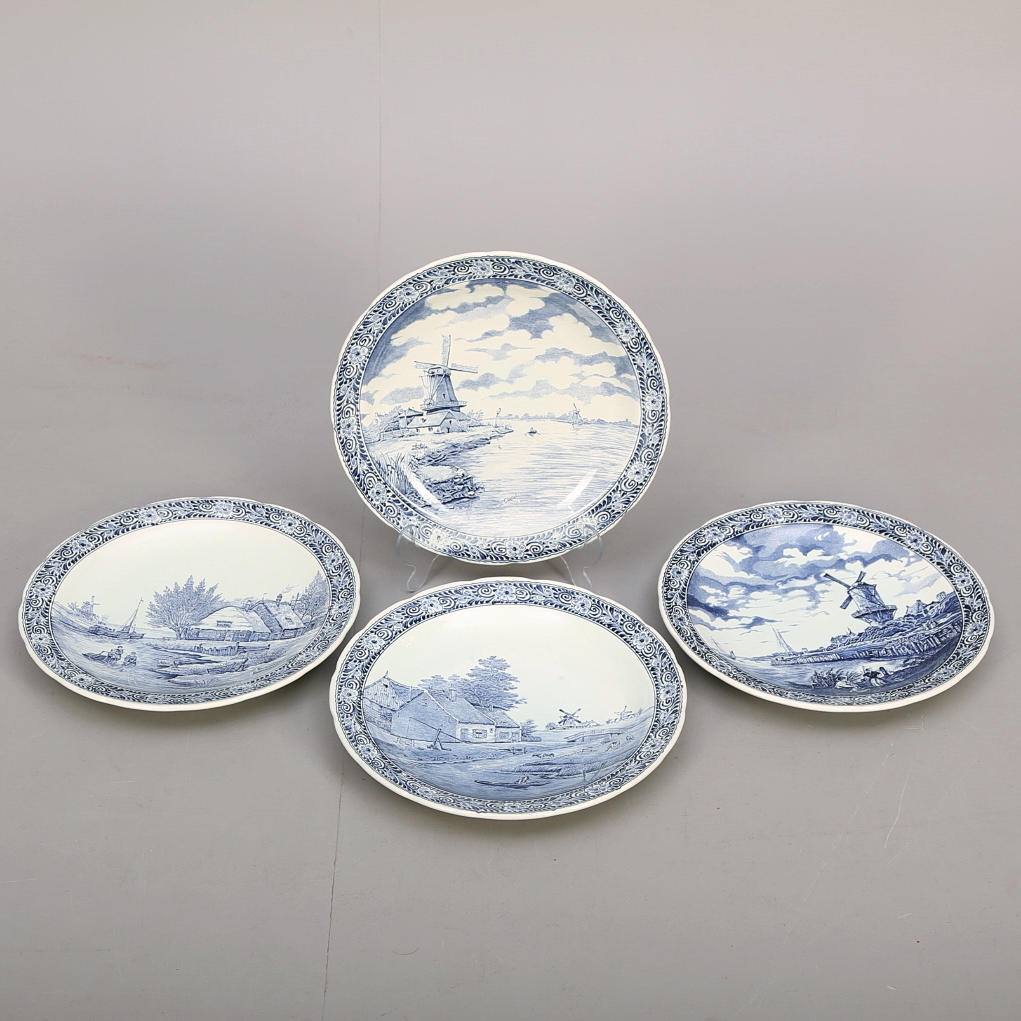 FAT 4 st, Keramik, Delft, Boch.