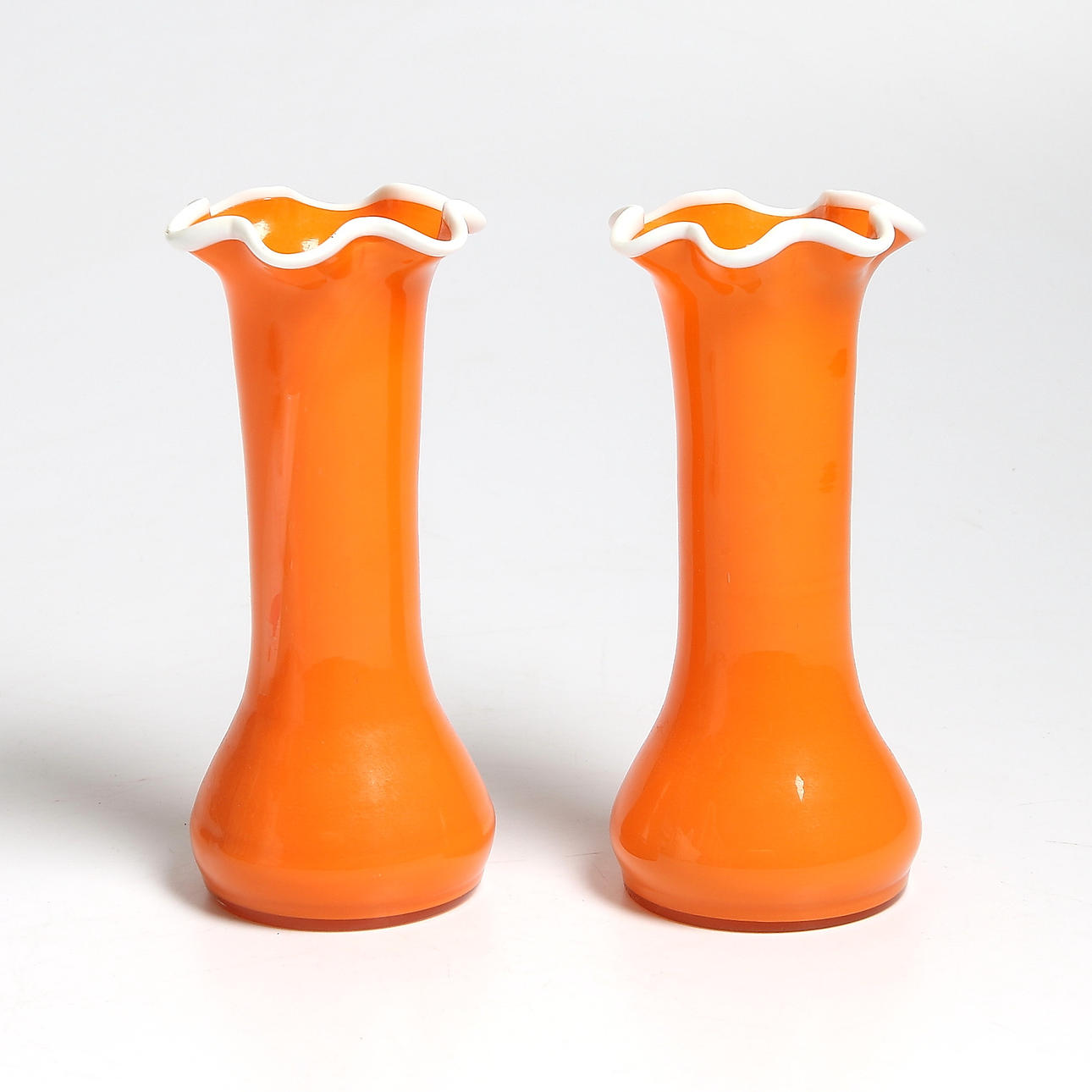 VASER, 2 st ,glas, Göteborgs glasbruk, 18/1900-tal.