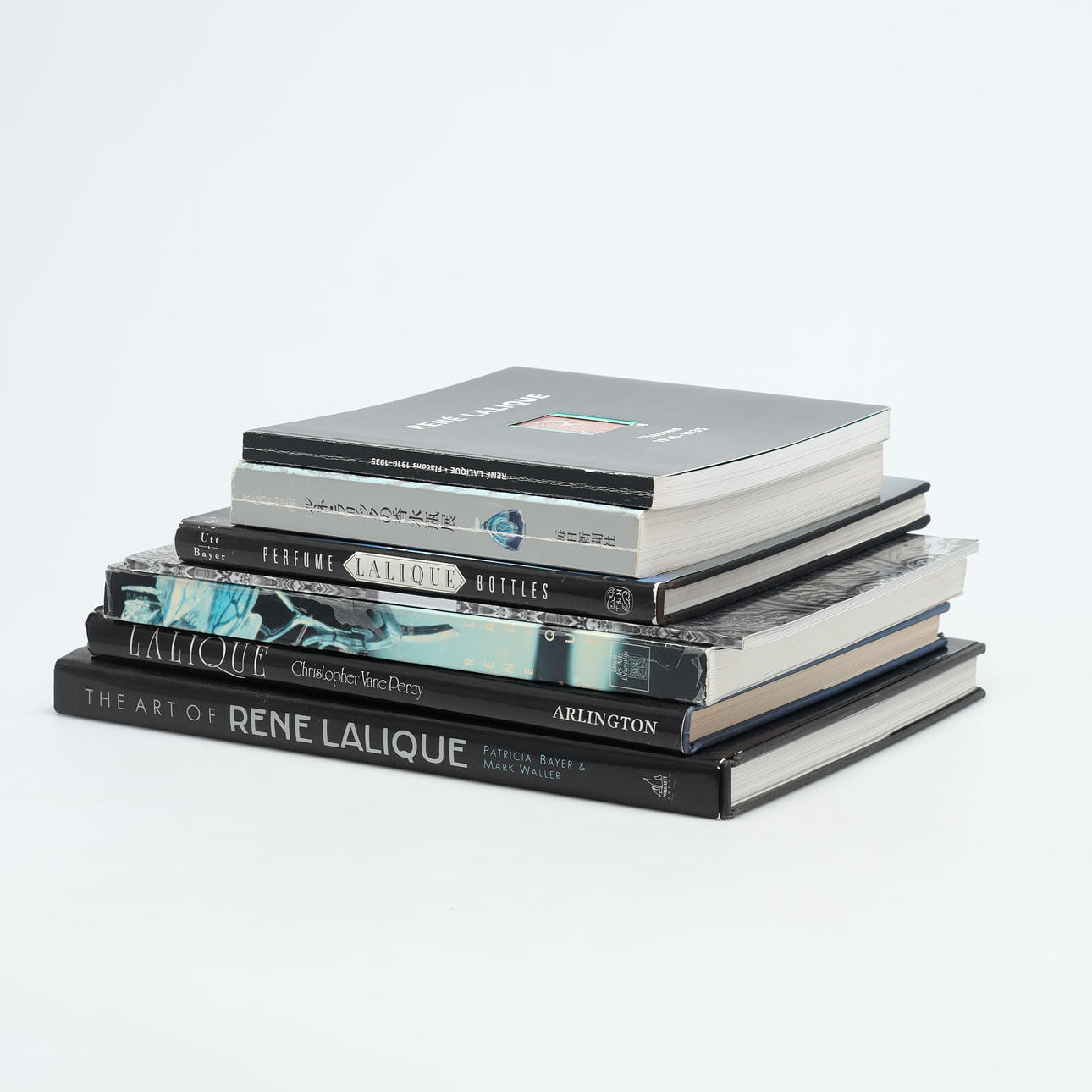 ART BOOKS, 7 pcs. about Lalique.