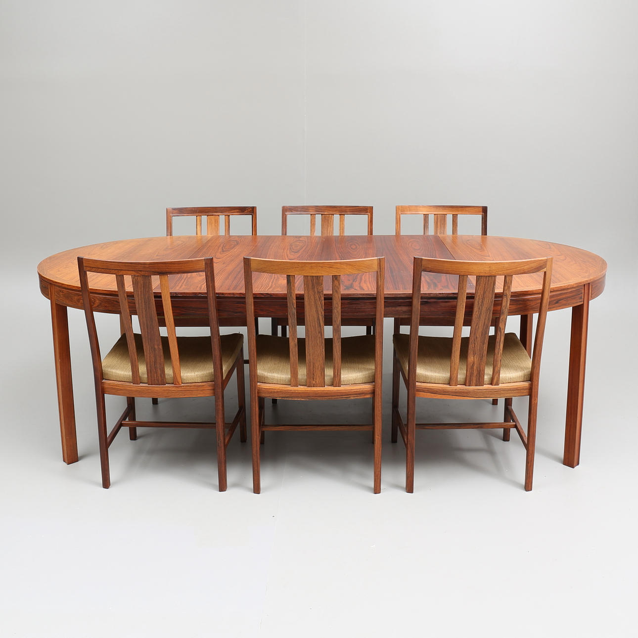 MATSALSMÖBEL, 7 delar, "Bonett", jakaranda, Bertil Fridhagen, Bodafors.