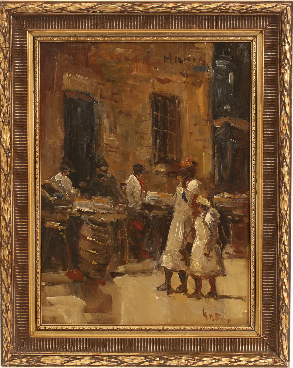 Unknown artist. Oil on Board, signed. Art - Paintings - Auctionet