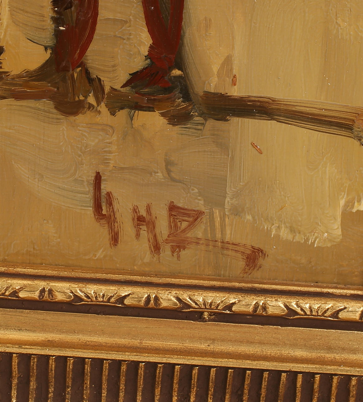 Unknown artist. Oil on Board, signed. Art - Paintings - Auctionet