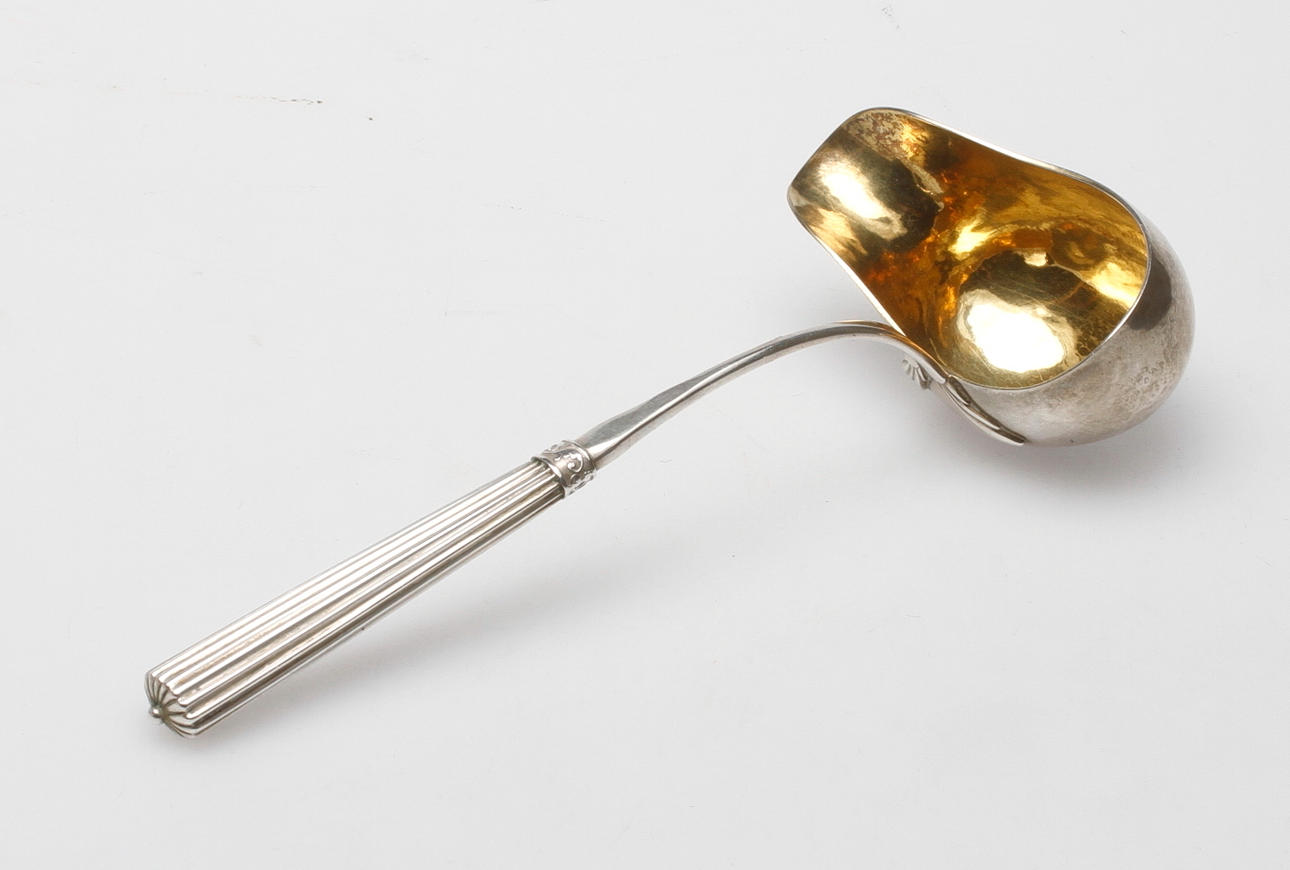 SÅSSKED, silver, troligen Barkander & Söhrling, Linköping, 1800-tal.