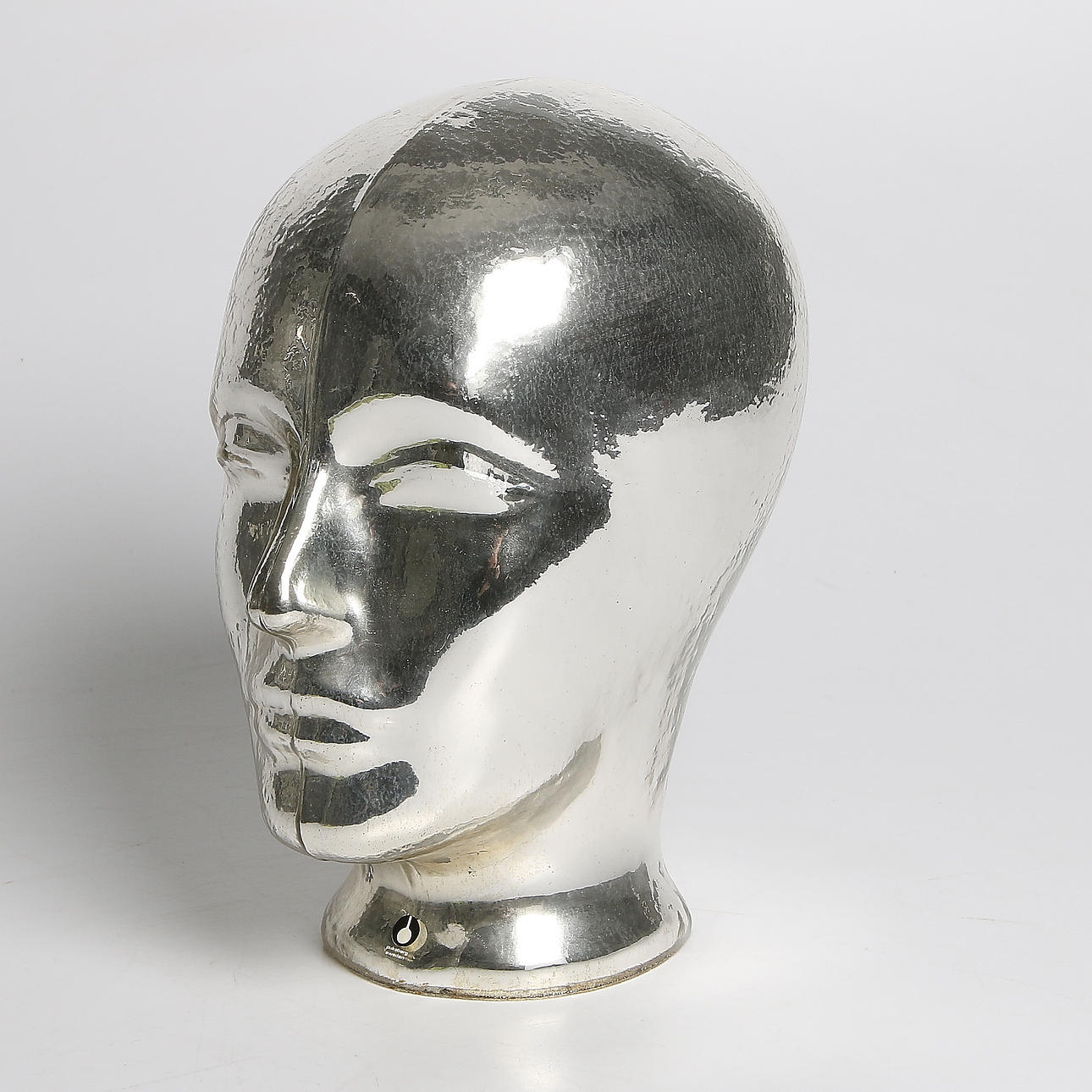 SKULPTUR, glas, huvud, Eva Englund, Pukeberg Sweden.