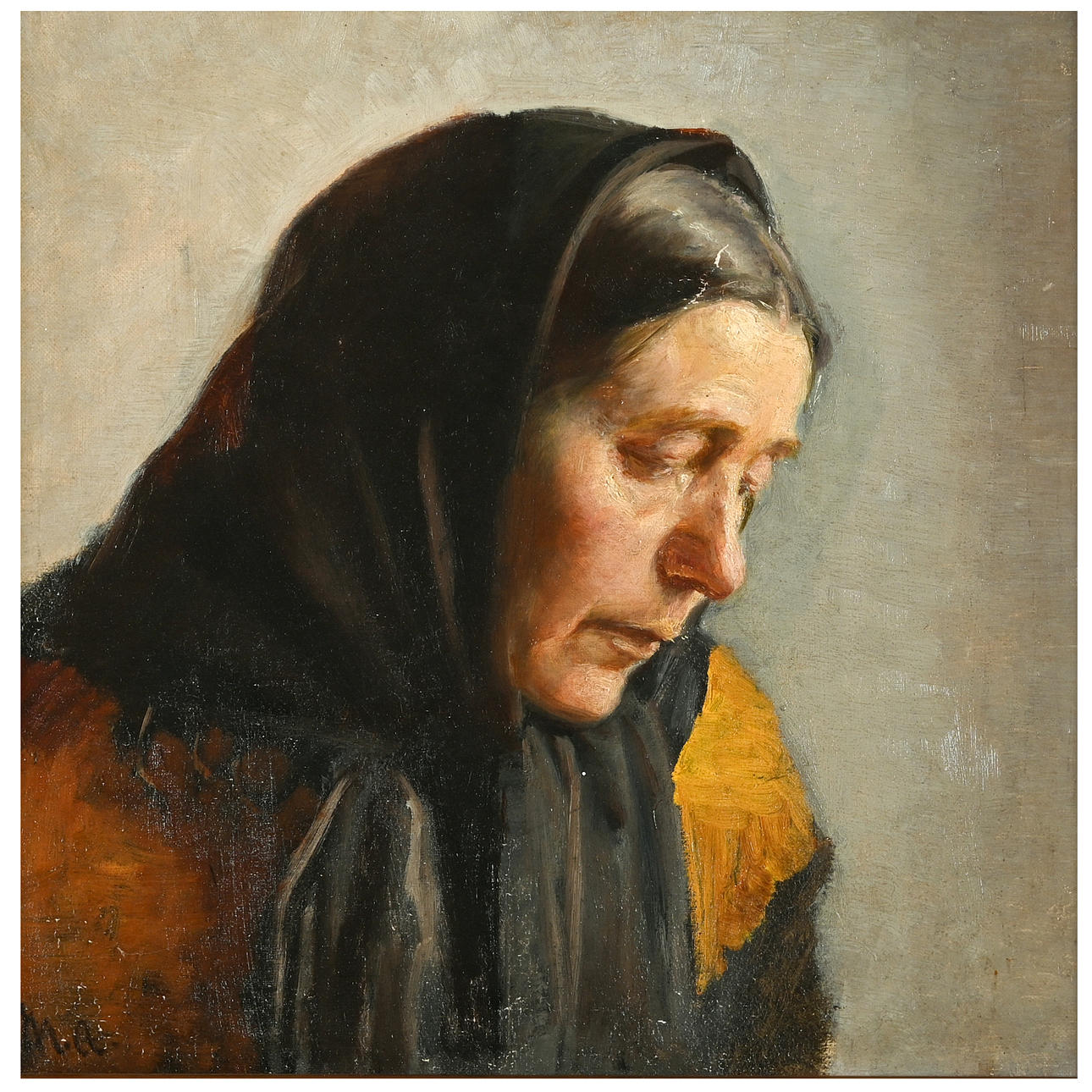 MICHAEL ANCHER (1849-1927). HEAD OF A FISHWIFE.