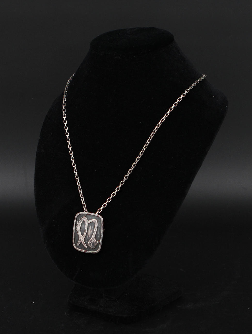 HALSBAND MED HÄNGE/BROSCH, silver, 1900-talets tredje kvartal.