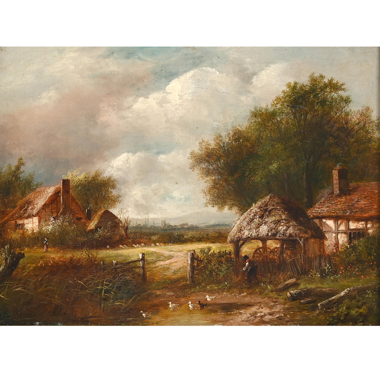 JOSEPH THORS (C.1835-1920). A SMALL FARMSTEAD.