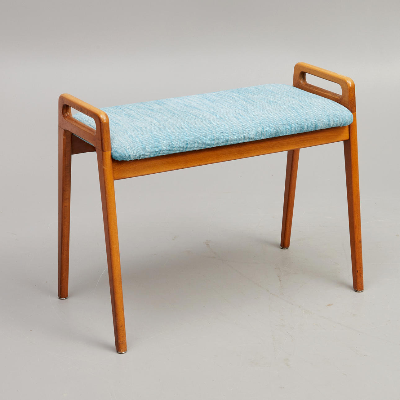 Stool, with storage, Threeman, label marked, Denmark, mid 20th century.