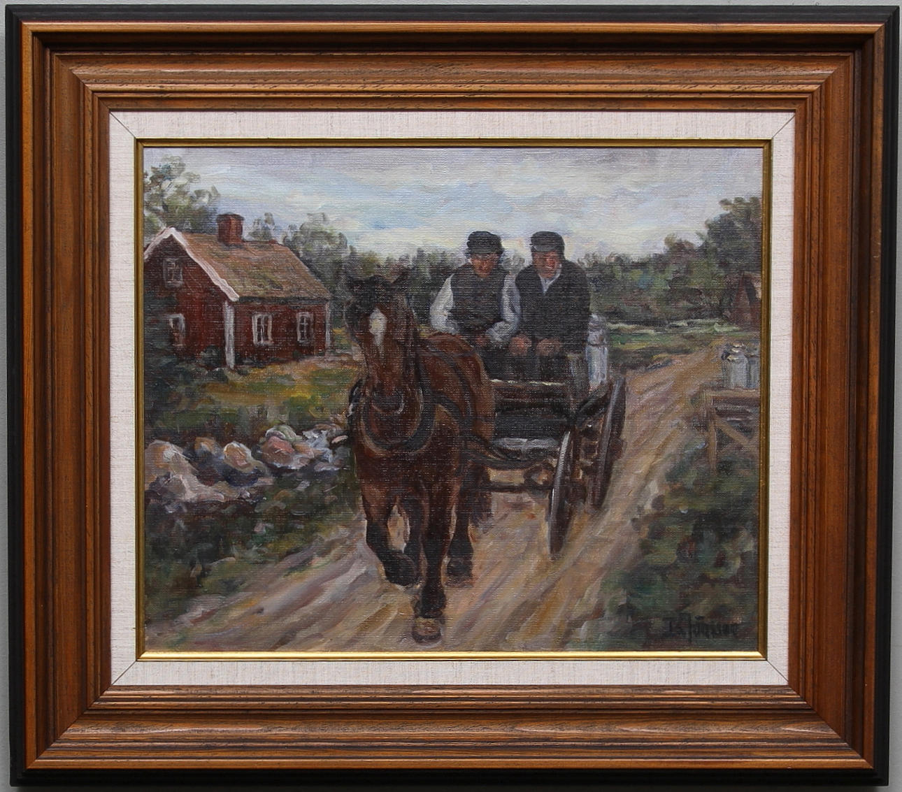 BROR JÖNSSON. Olja på duk, signerad.