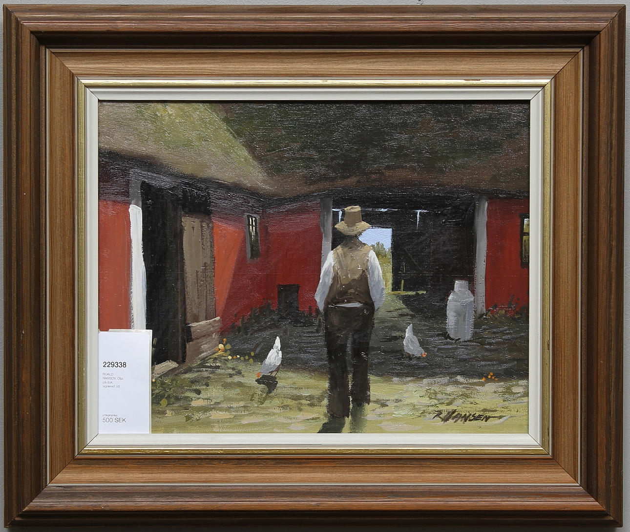 ROALD HANSEN. Olja på duk, signerad.