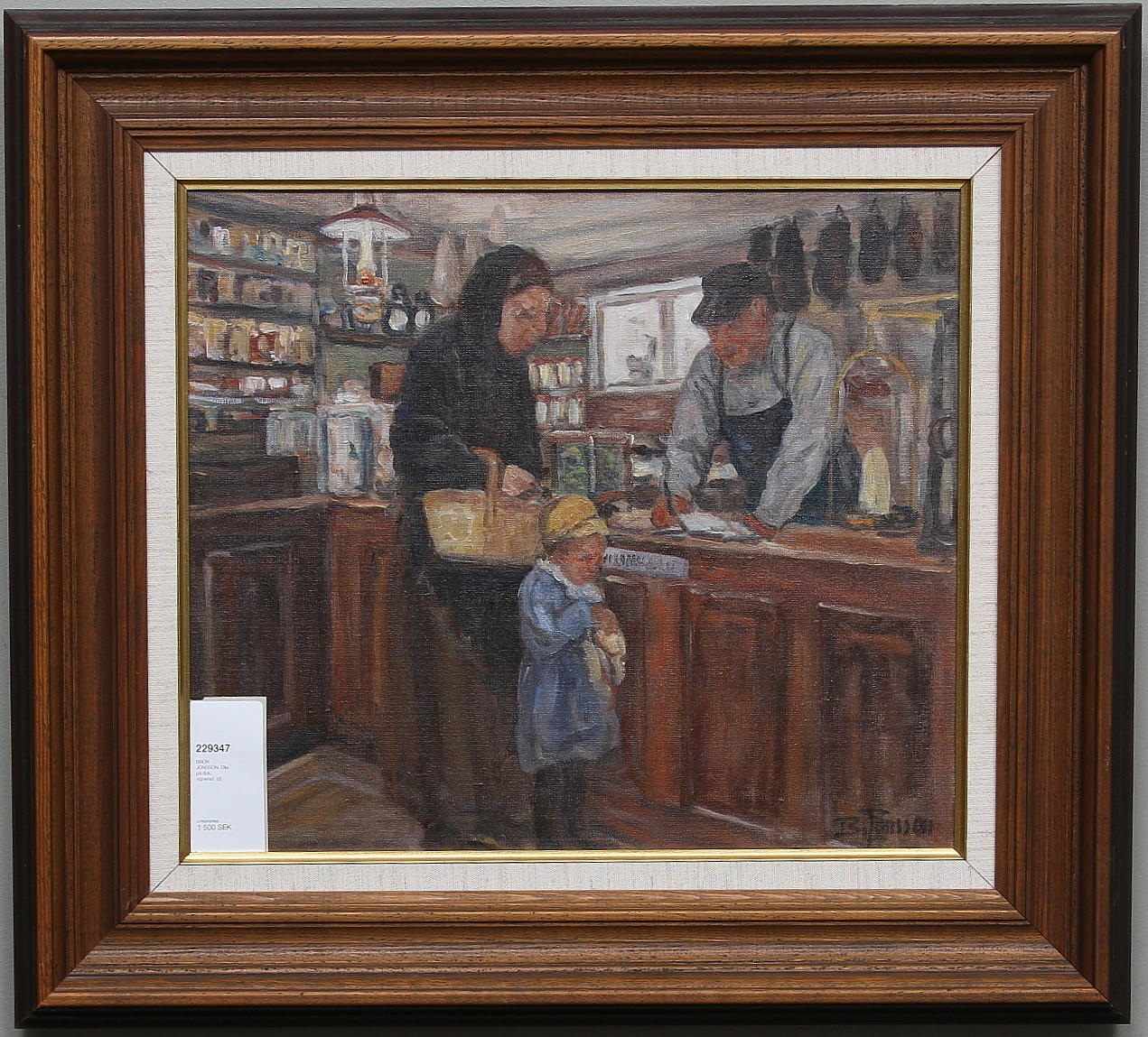 BROR JÖNSSON. Olja på duk, signerad.