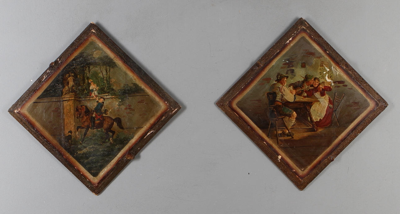 DEKORATIVA TAVLOR, 2 st, 1900-talets första del.