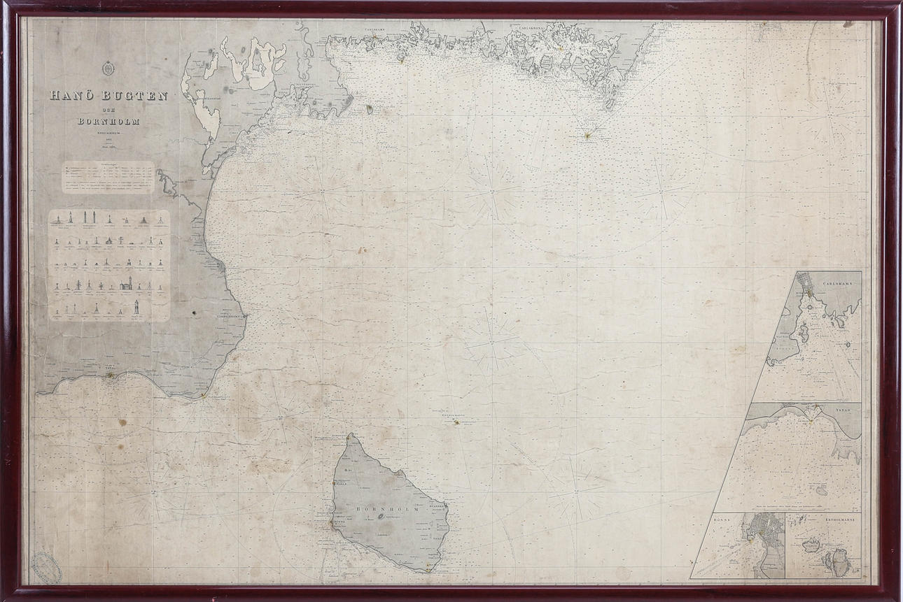 CHART, Hanö Bay and Bornholm, 1871.