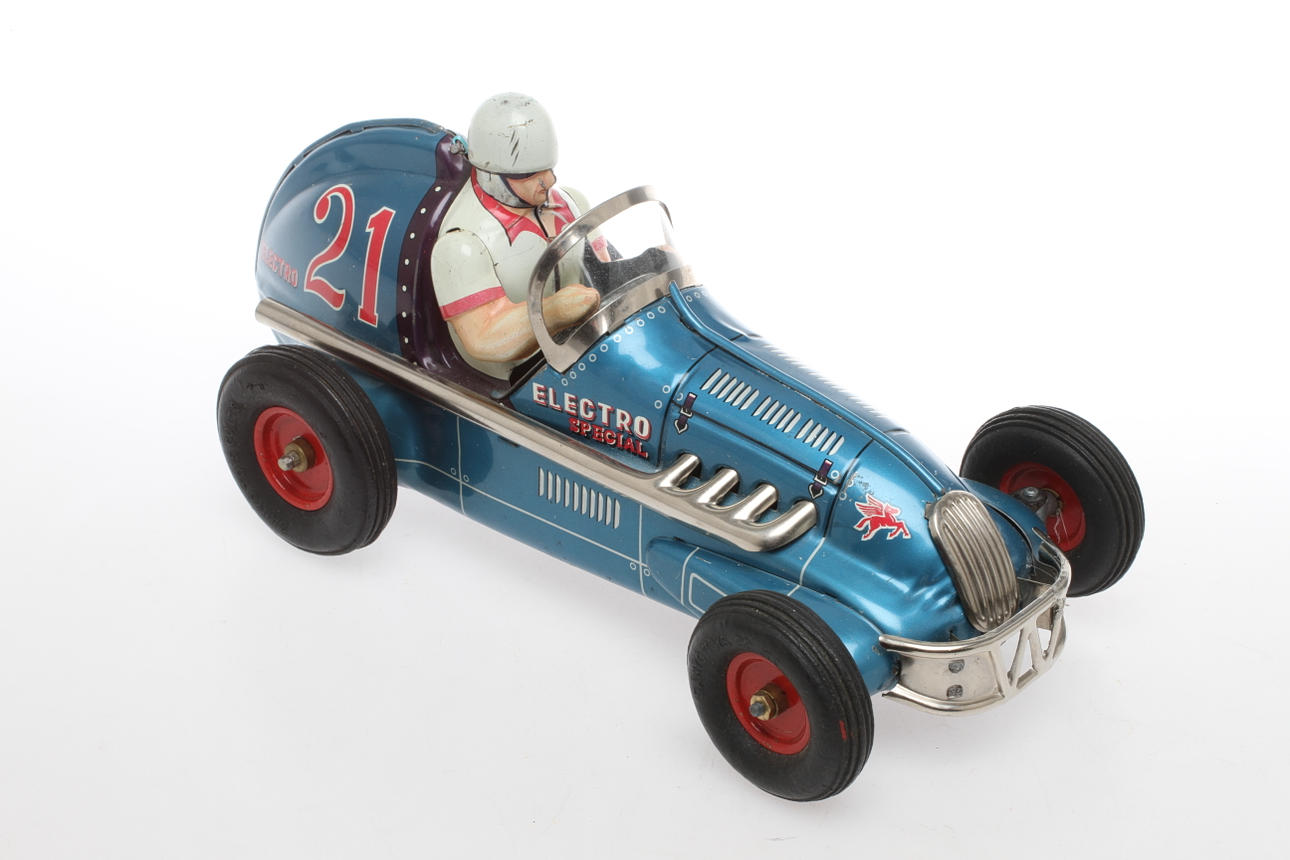 PLÅTBIL Electro Toy Racer 21, Yonezawa Japan.