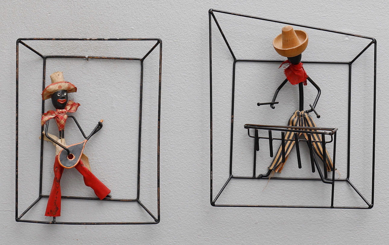 BROR BONFILS. Stringtavlor, två stycken, Danmark 1900-talets mitt.