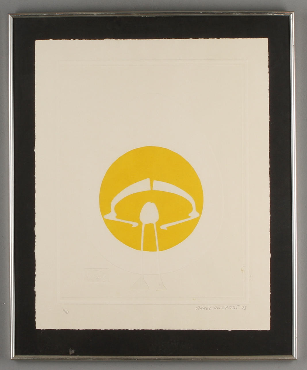 TORKEL DAHLSTEDT. Komposition, reliefgravyr, signerad och numrerad, 1/10.