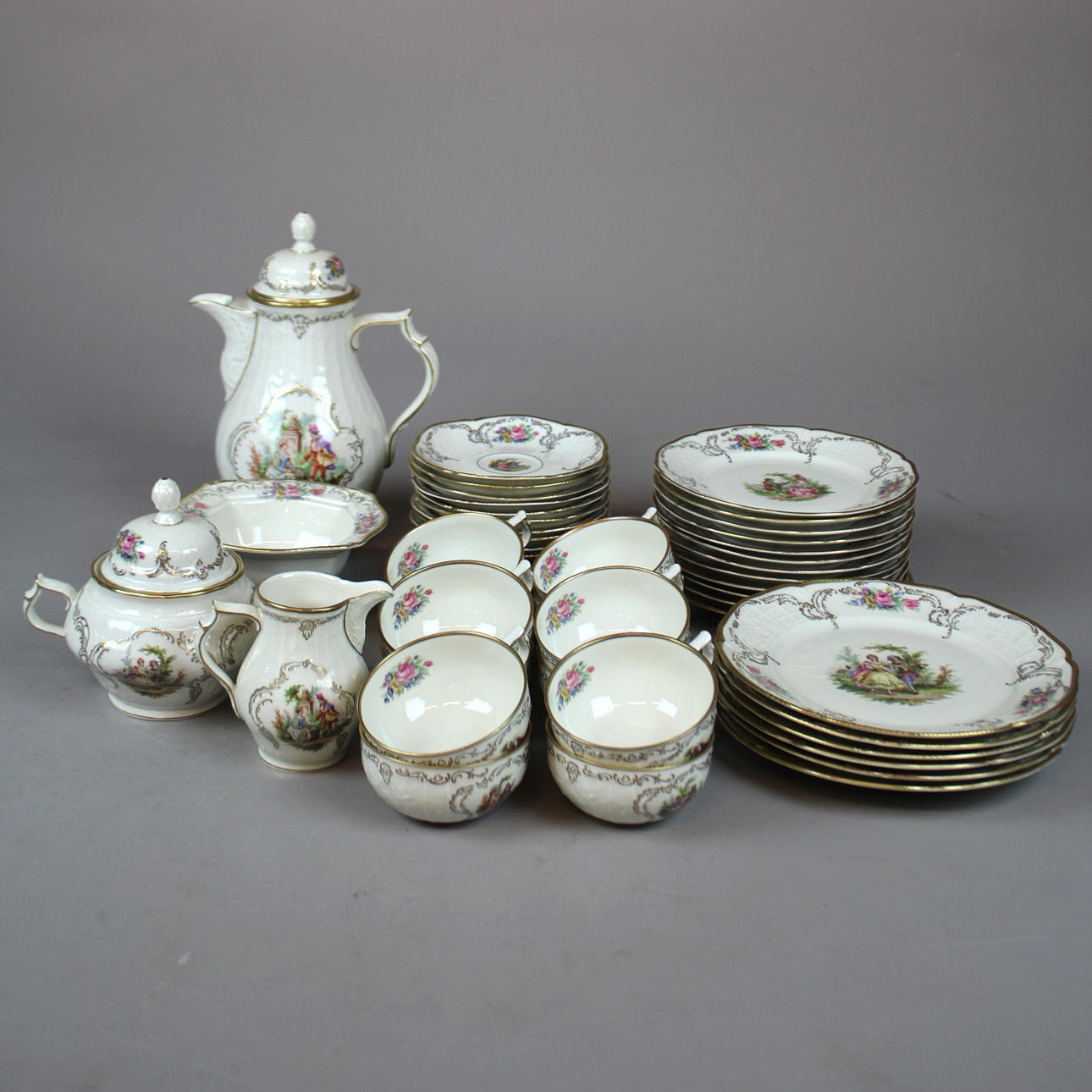 SERVIS, Rosenthal "Sanssouci" 48 delar.