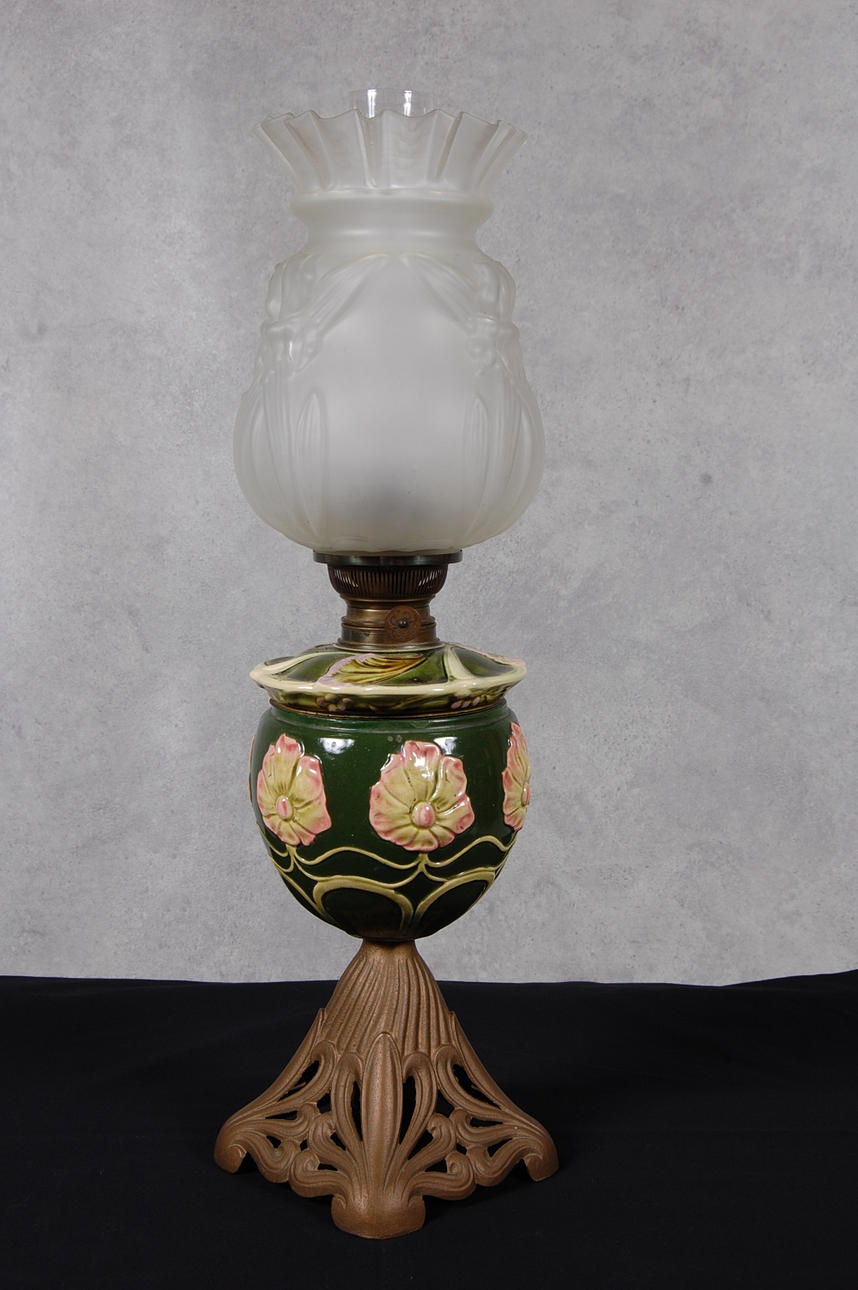 FOTOGENLAMPA, jugend, majolika.