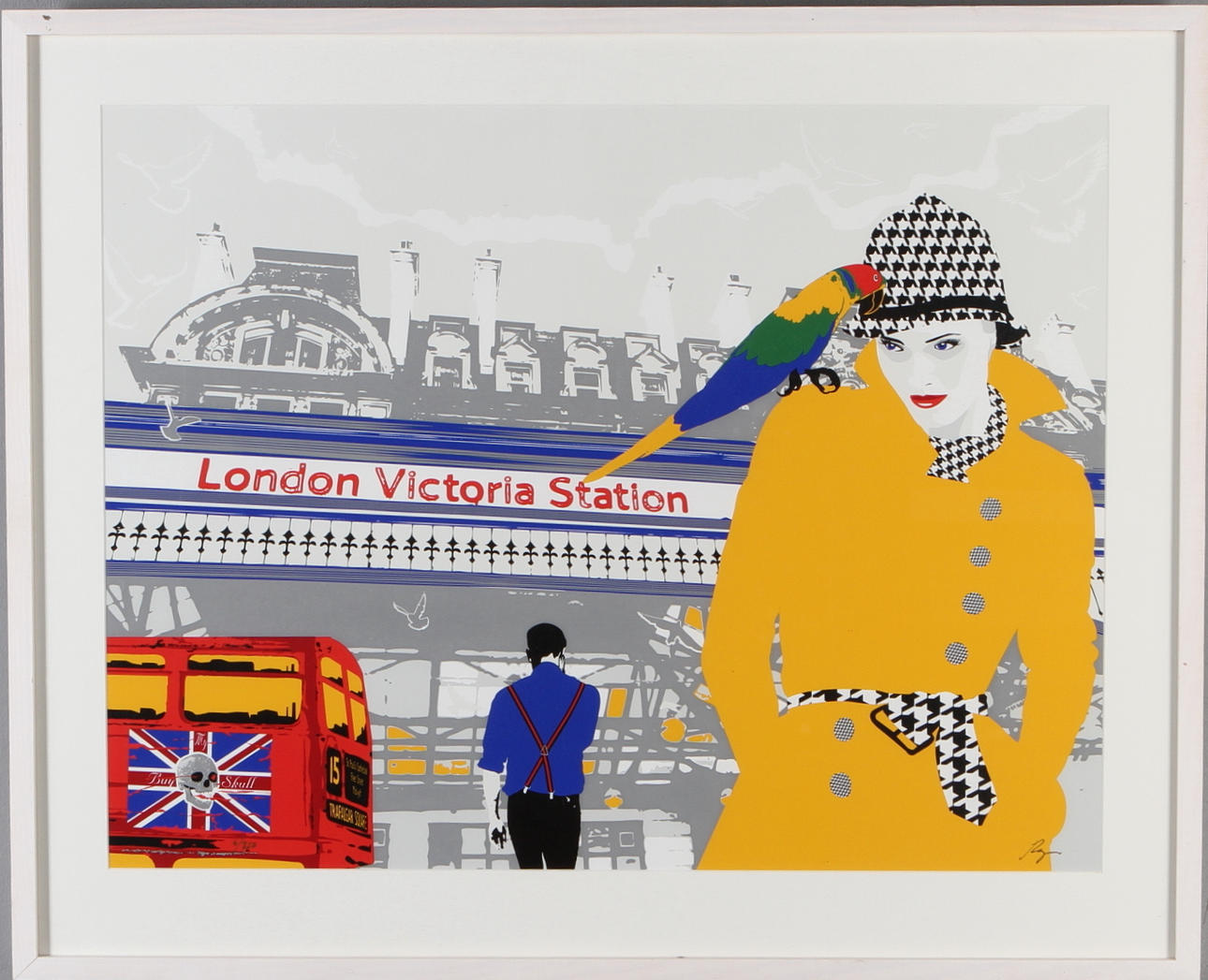 RICHARD RYAN. Victoria Station, färglitografi, signerad och numrerad 6/350.