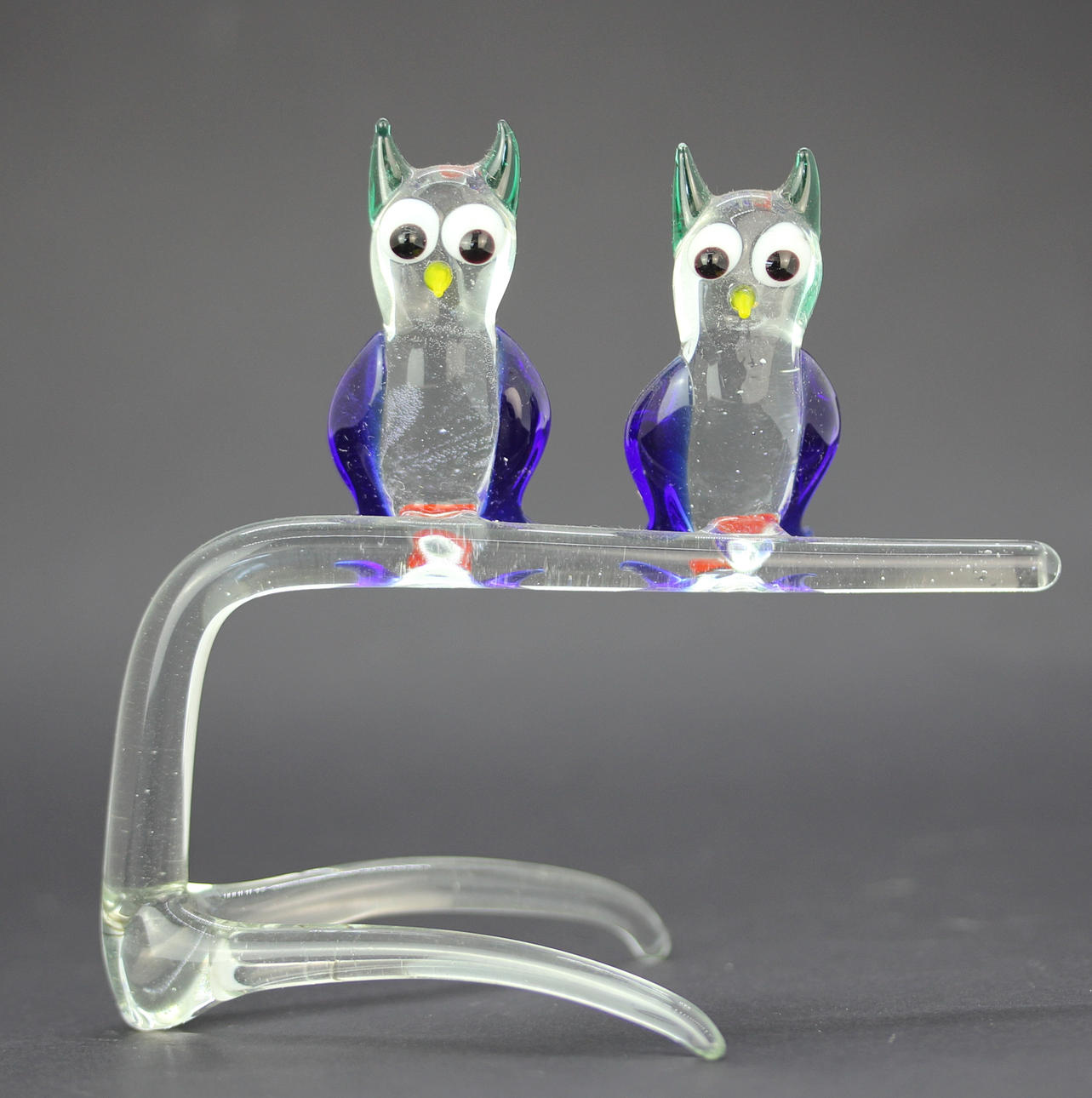 VINTAGE GLASS OWLS.