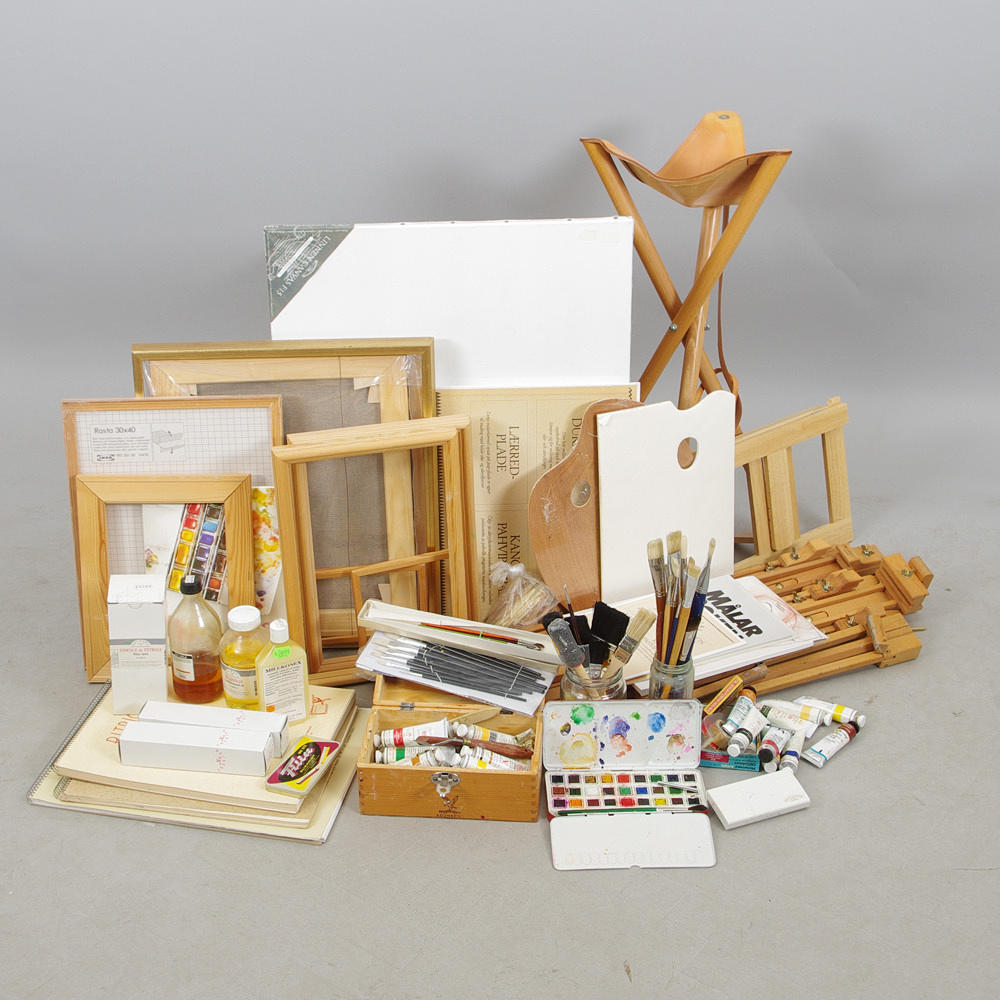 KONSTNÄRSUTRUSTNING.