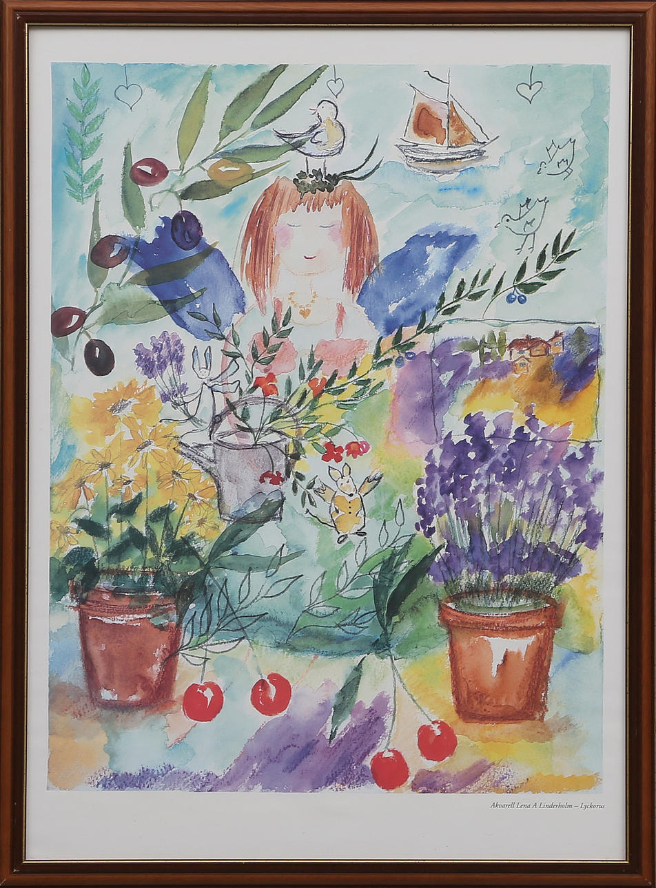 LENA LINDERHOLM. EFTER. AFFISCH, modern.