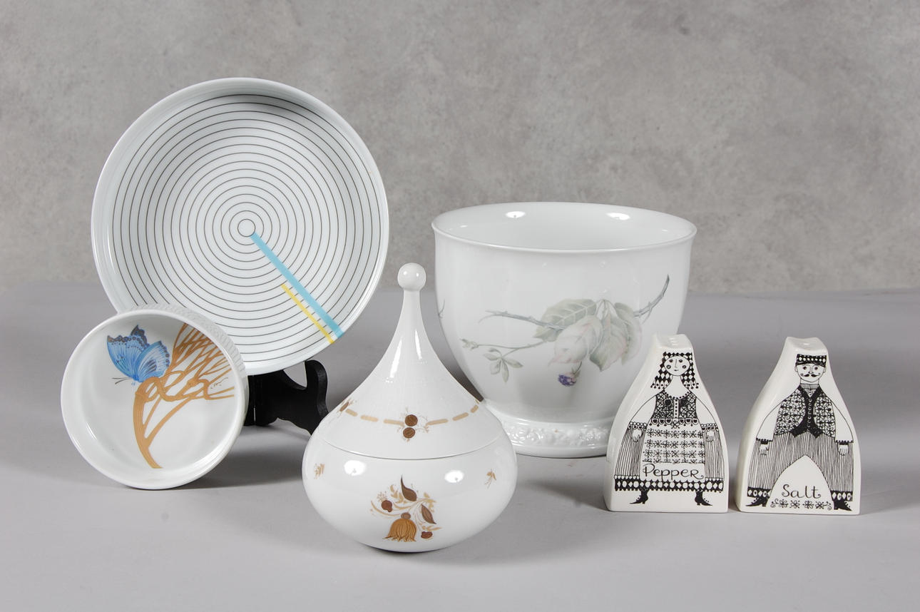 PARTI PORSLIN, bland annat Rosenthal," Maria Björnbär".