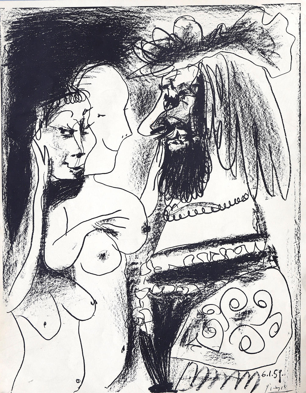 AFTER PABLO PICASSO. "Le Vieux Roi".