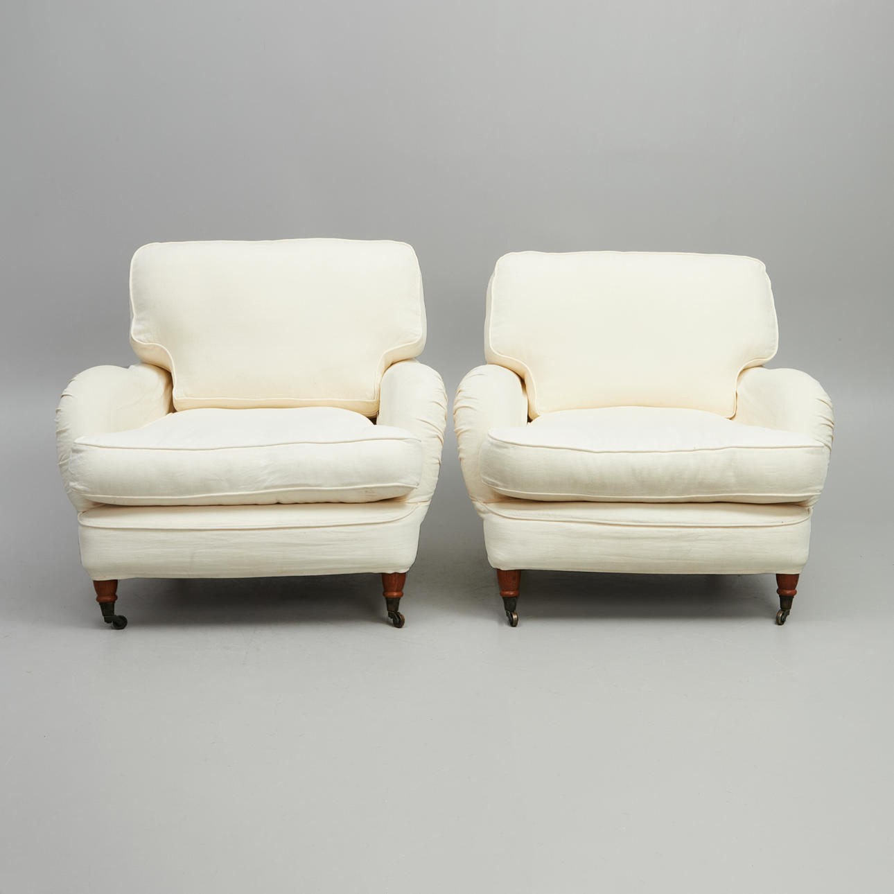 FÅTÖLJER 1 par, Howard typ, vit.