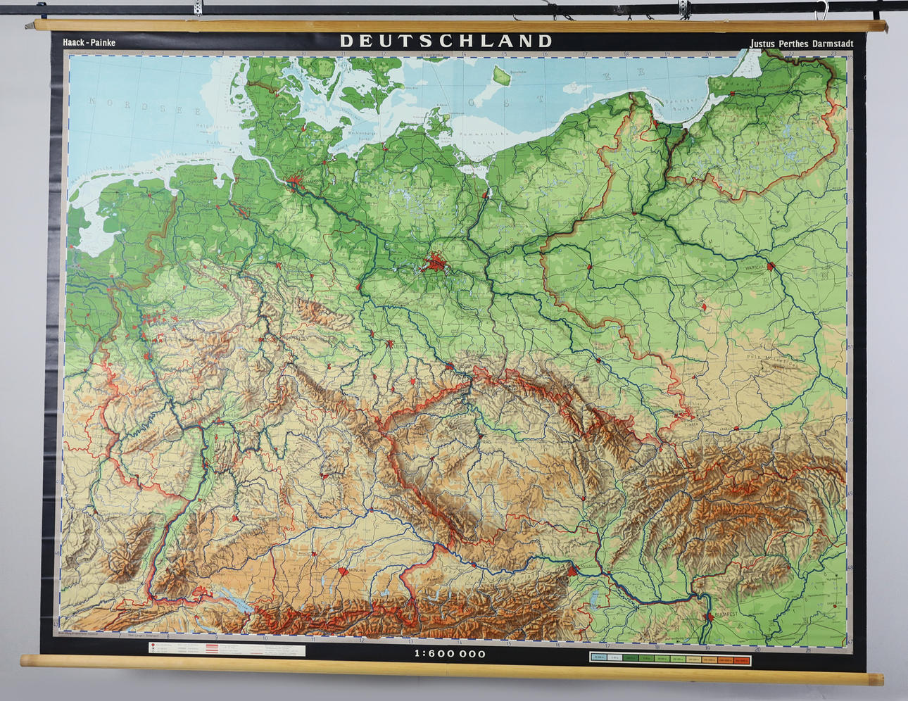 MAP, Deutschland, Justus Perthes Darmstadt.