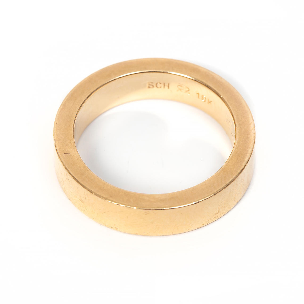 RING, 18K guld, Schalins, Östersund.