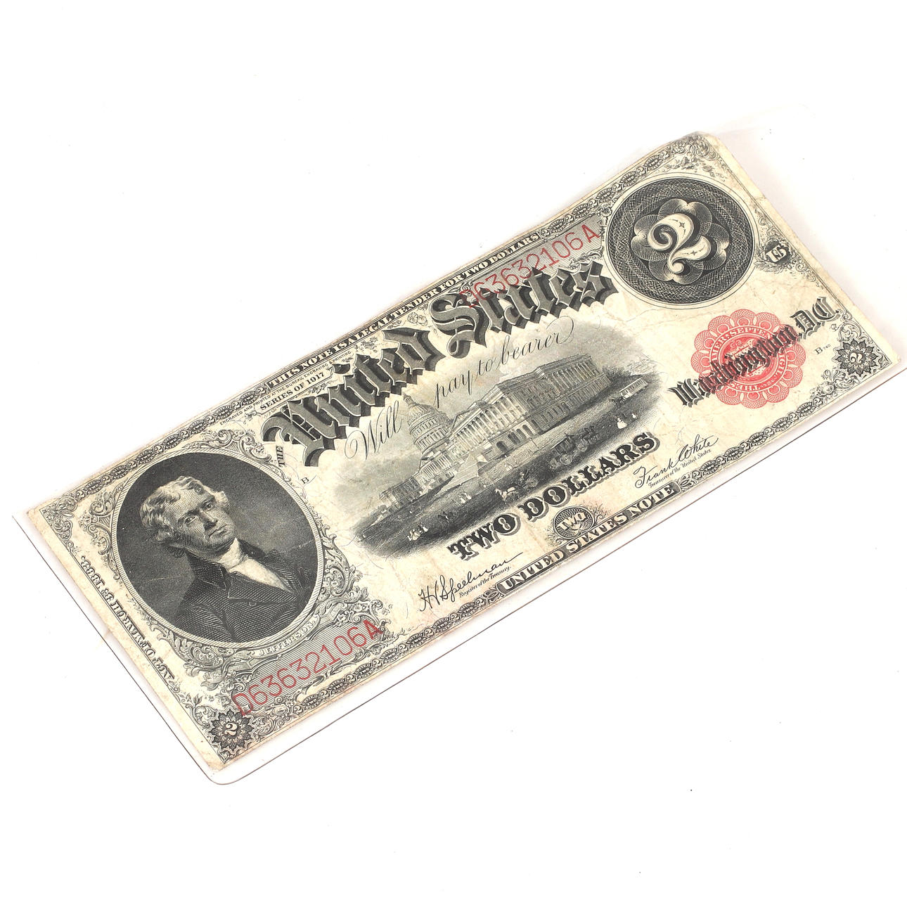 SEDEL, Two Dollars, USA, 1917.