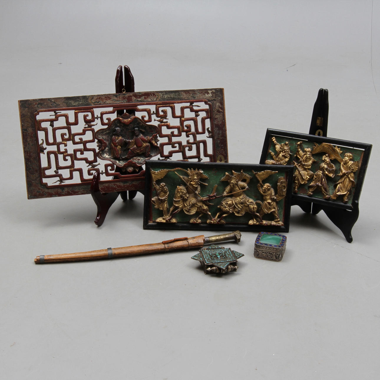 PARTI DIVERSE, 6 delar, orientaliskt, 1900-tal.