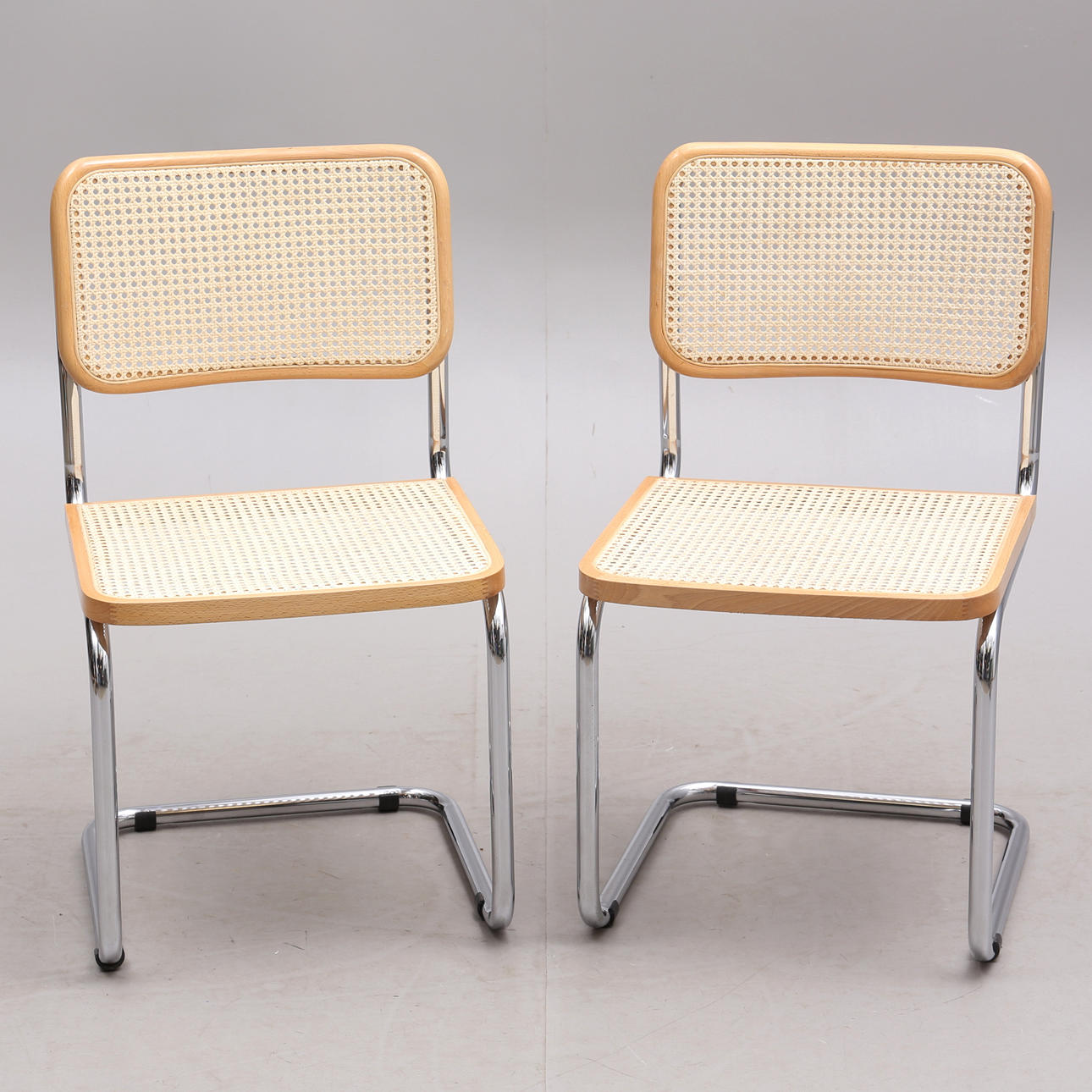 CHAIRS, a pair, Bauhaus, Italy, 1990s.
