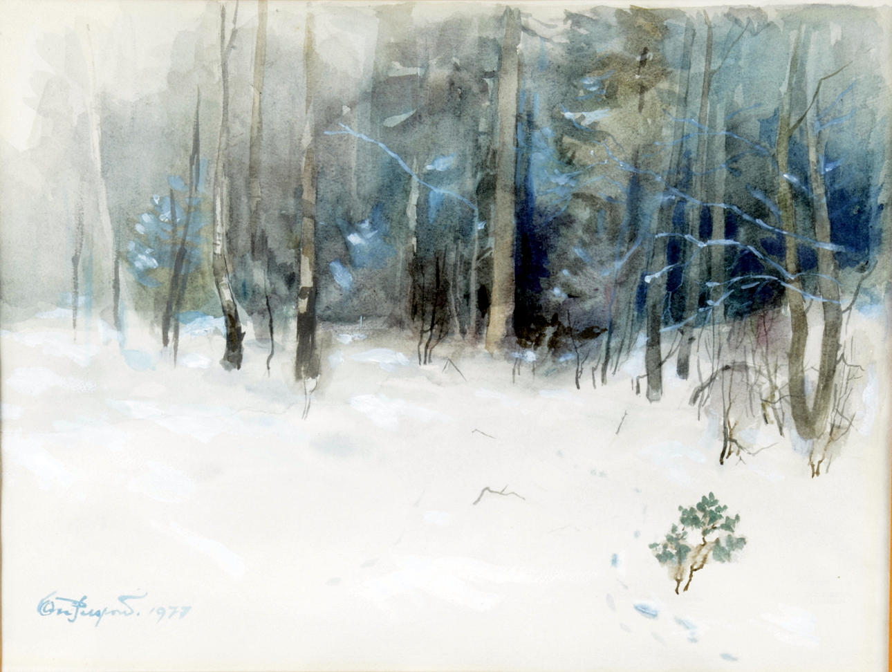 OVE PERSSON. Akvarell.