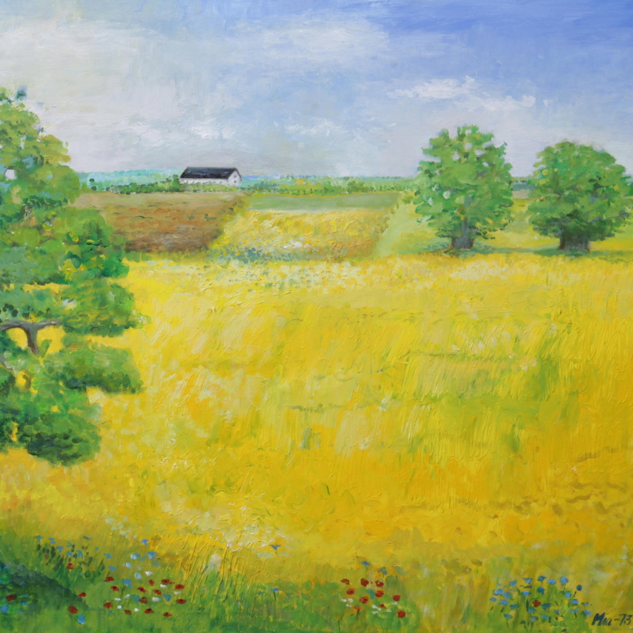 MIA JARNSJÖ. Olja på duk, signerad och daterad -73.