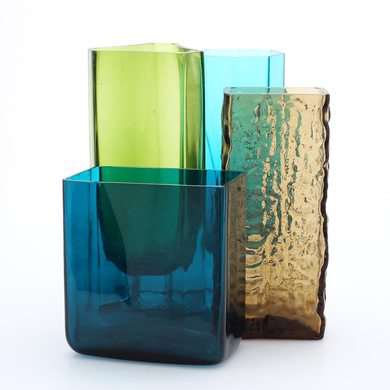 VASER, 4 st, glas, Lindshammar, Reimyre.