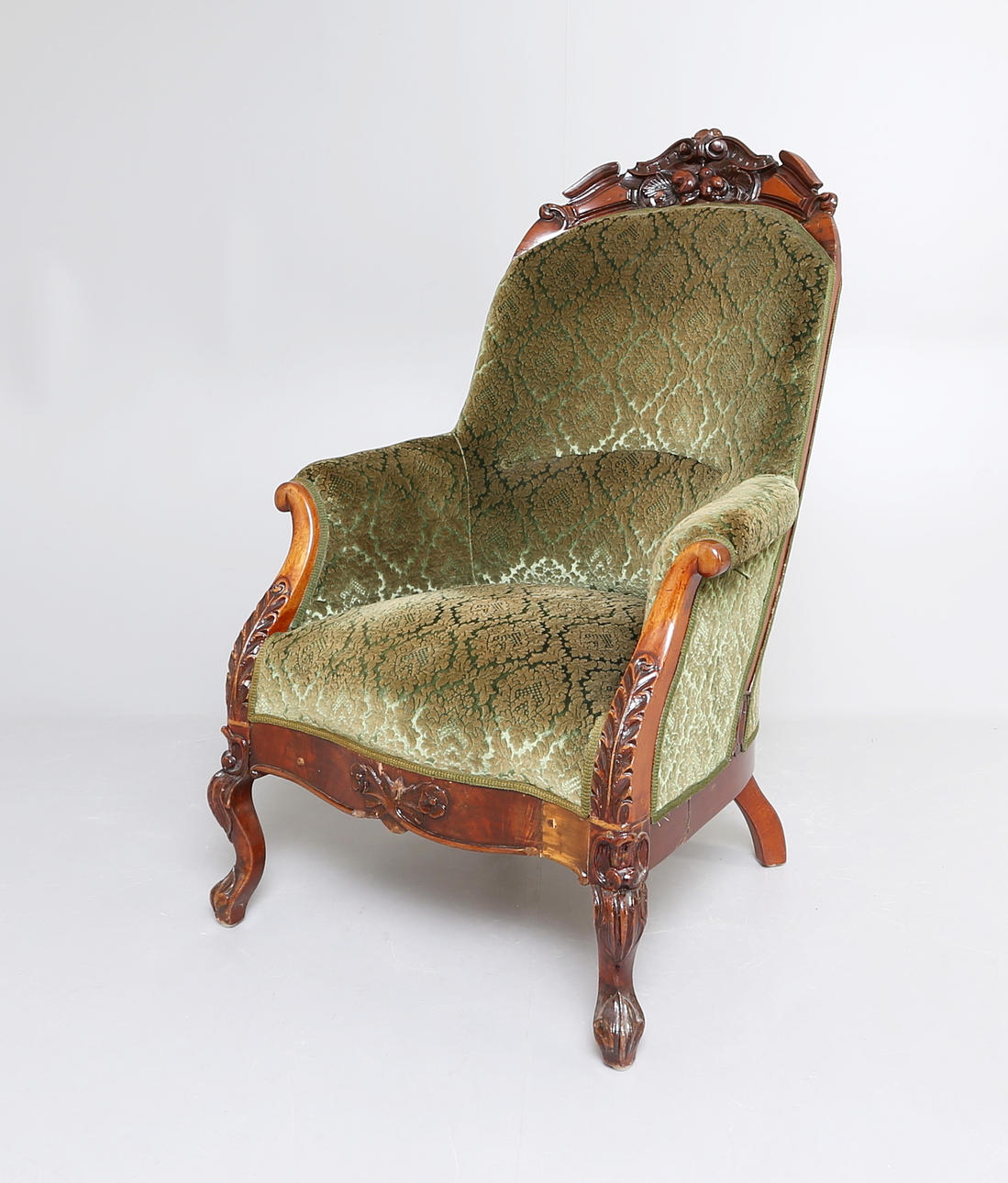 FÅTÖLJ, rokokostil, 1800-talets slut.