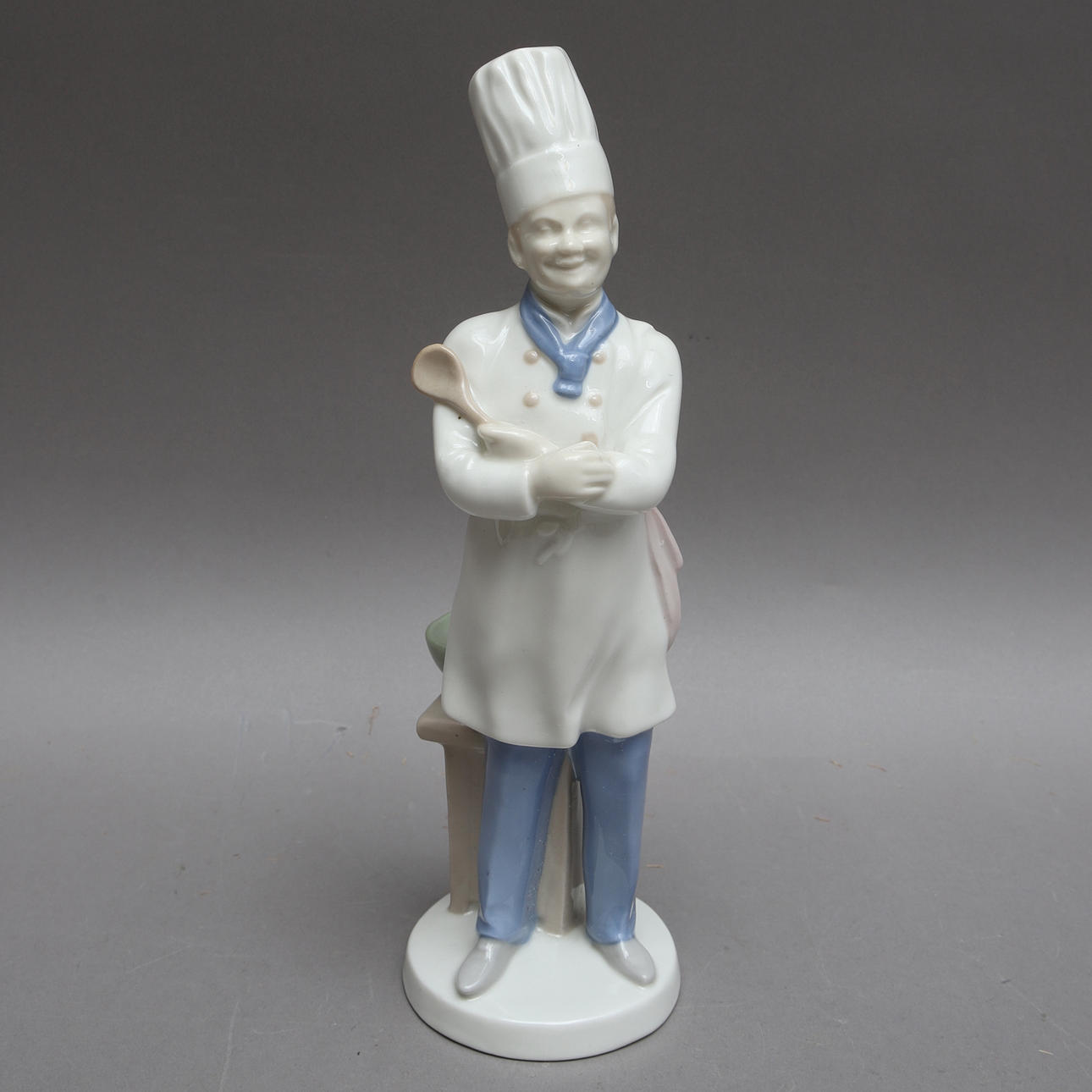 FIGUR, porcelæn, kok, DDR.