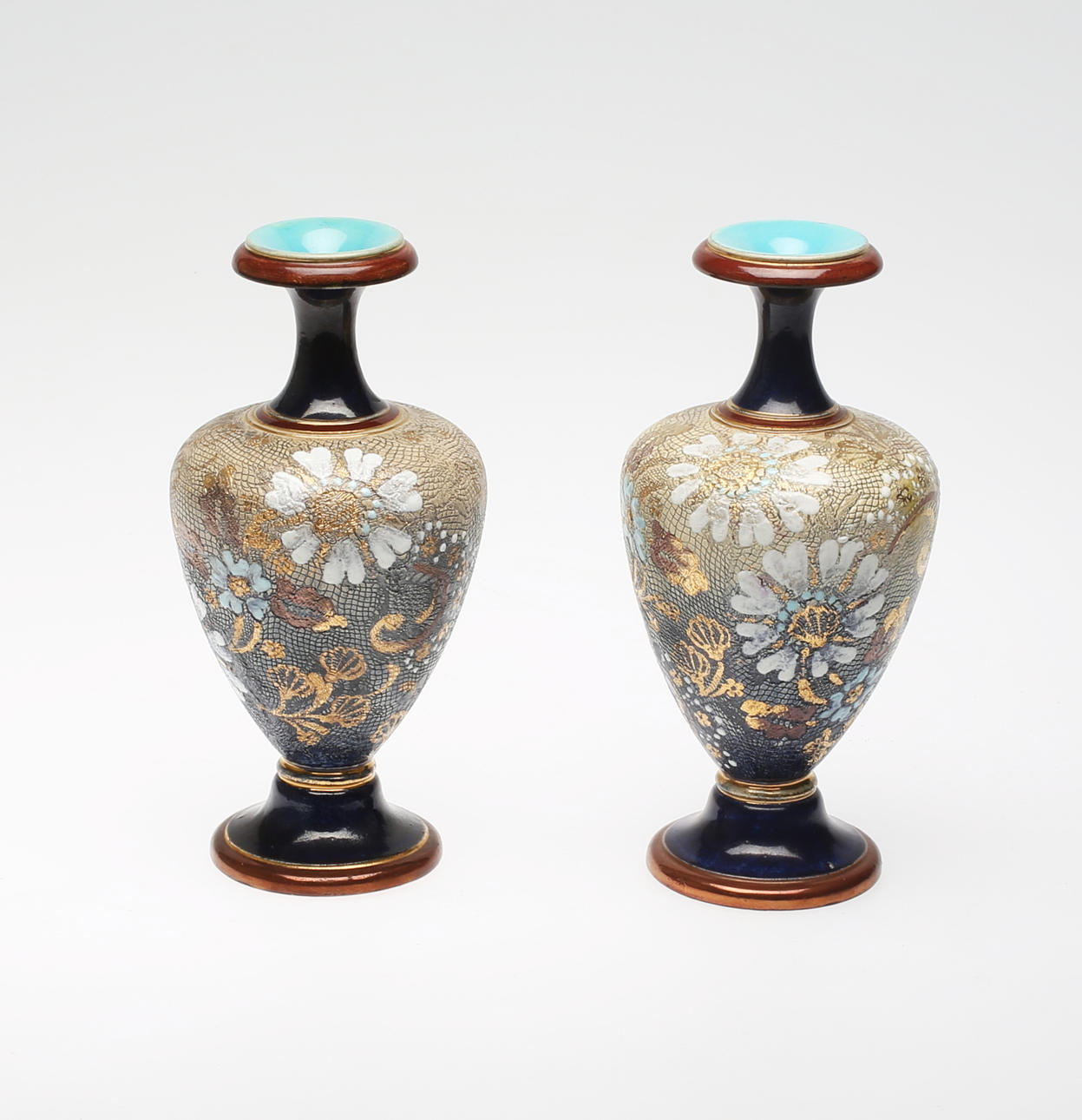 VASER, 1 par, Doulton Lambeth, 1853-1956, England.