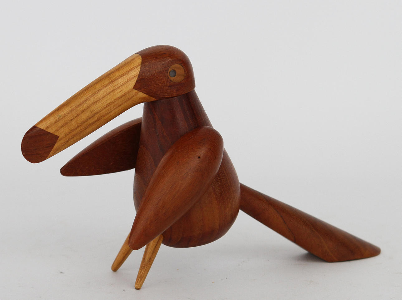 KAY BOJESEN. KRYDDKAR, fågel, teak.