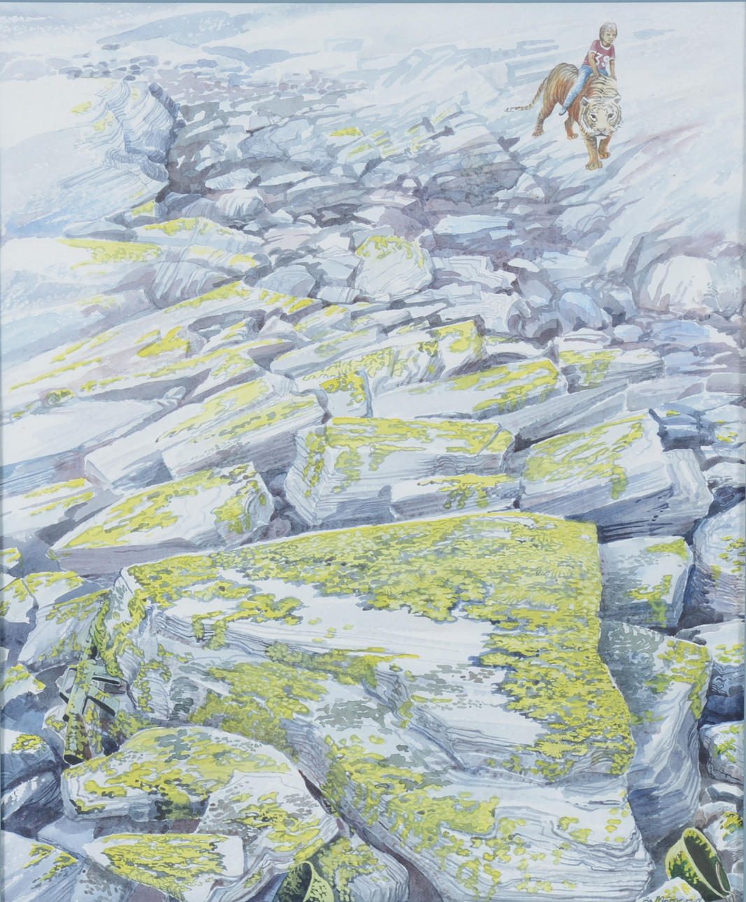 BO MÖRNERUD. Akvarell.