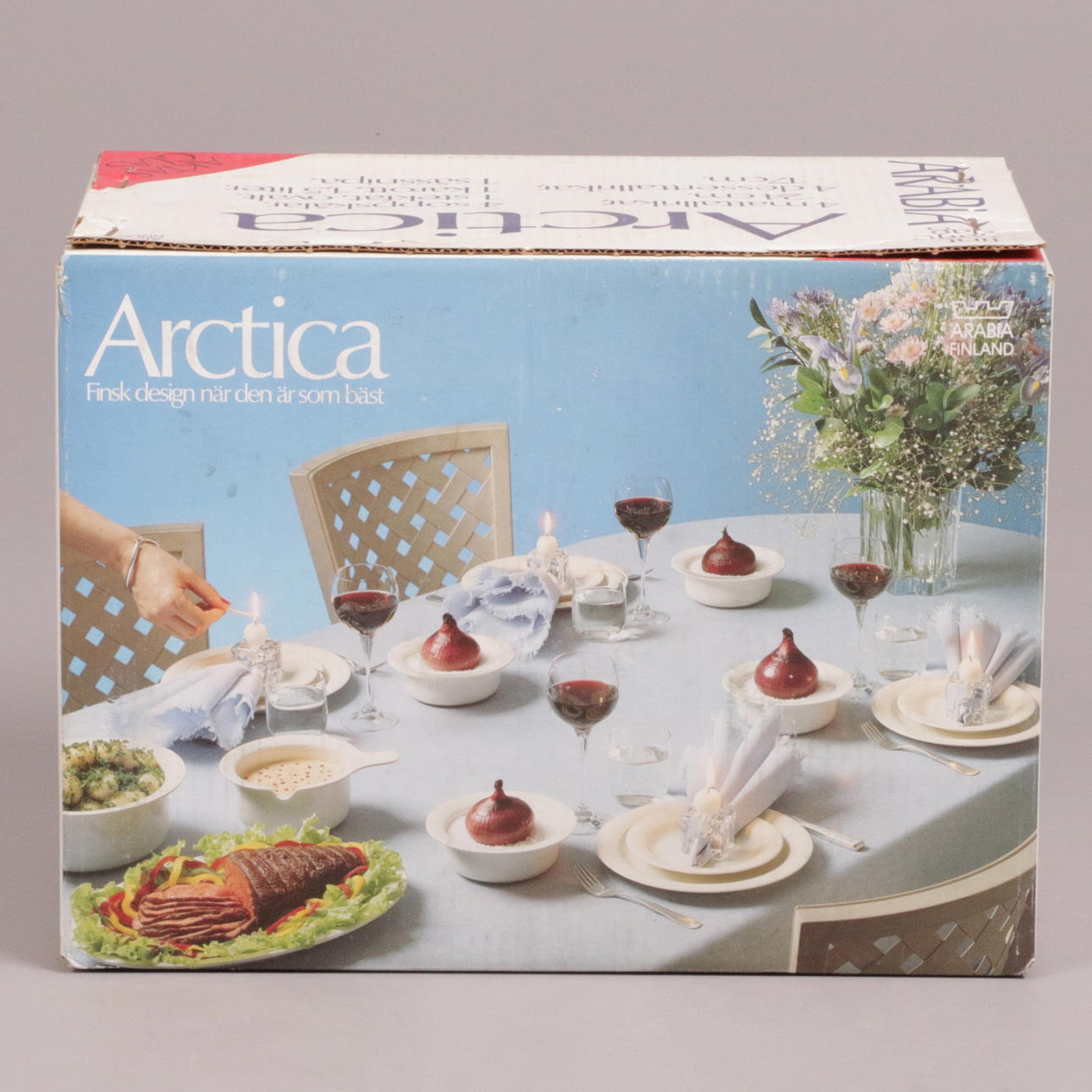 MATSERVIS, 15 delar, obruten förpackning, "Arctica", Arabia.