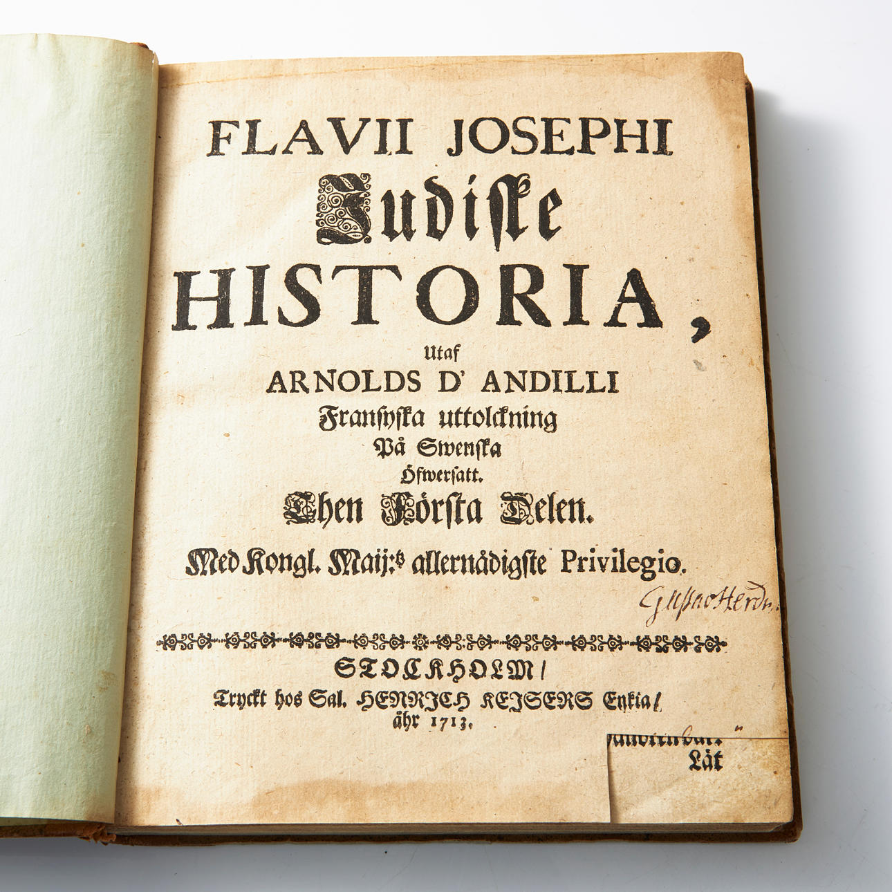 FLAVIUS JOSEPHUS IN SWEDISH (5).