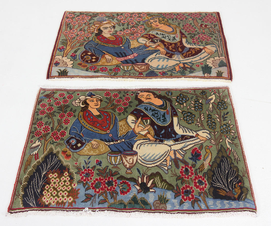 ORIENTALISKA MATTOR, 2 st, Kashmar, 65 x 100 cm.